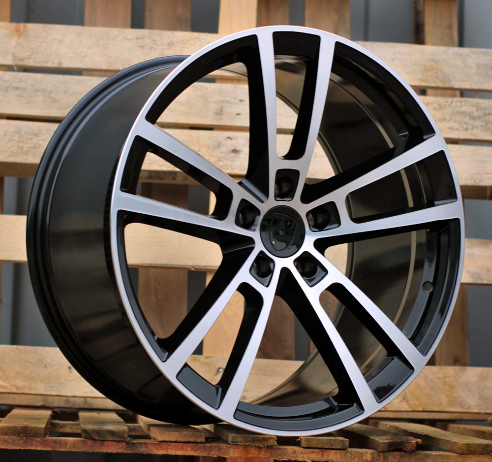 R22x10 5X130 ET 48 71.6 I3081F Black Polished (MB) For PORCH (Z5) (HYBRID FORGED Rear+Front)