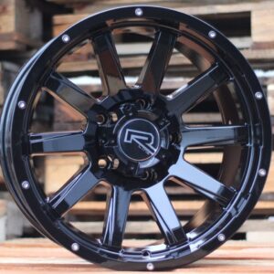 A1302_000000001018 R17x9 6X114.3 ET 0 66.1 A1302 Black (BL) For 4X4 (R)