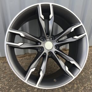 R17x8 5X120 ET 34 72.6 B1257 (BK5255) Grey Polished (MG) For BMW (K4)