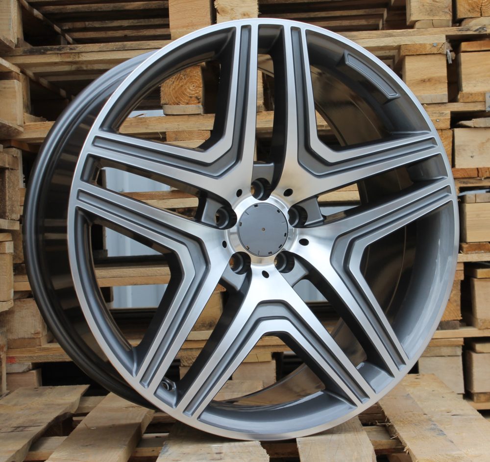 R16x7.5 5X112 ET 38 66.6 BK206 Grey Polished (MG) For MER (R) ((AKC 65 Eur))