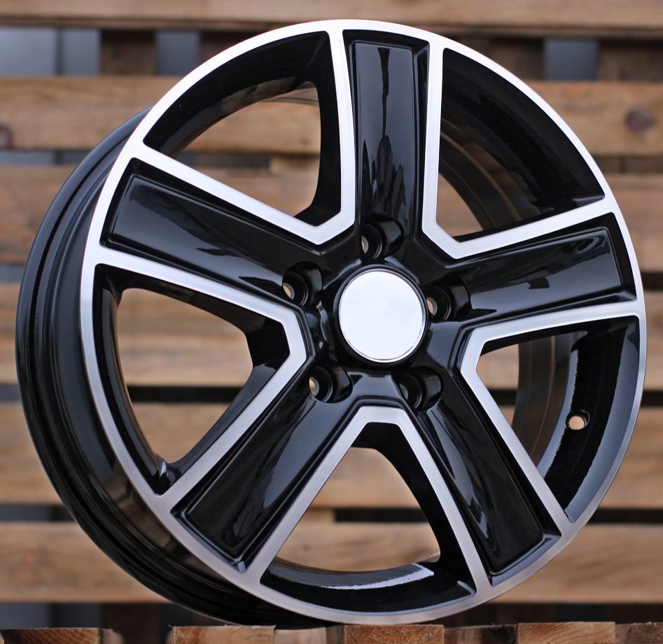 R16x6.5 5X130 ET 50 89.1 BK473 Black Polished (MB) For MER (D4) ((max 1250kg))