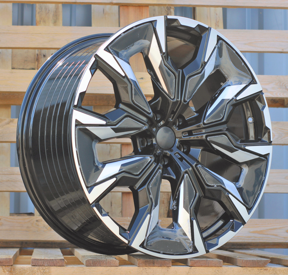 R21x10 5X112 ET 46 66.6 A5915 Black Polished (MB) For BMW (P) (NEW 5 Series VIII / i5 (G60/G61/G68) Front+Rear)