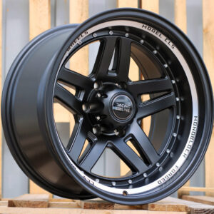 BK936_000000006333 R16x8.5 6X139.7 ET M27 110.1 BK936 Black Half Matt+Polished Lip (BLHMPL) For 4X4 (L2)