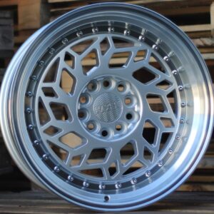 R17x8 10X112/120 ET 30 74.1 HX027 Silver+Polished Lip (SP) For HAXER (R)