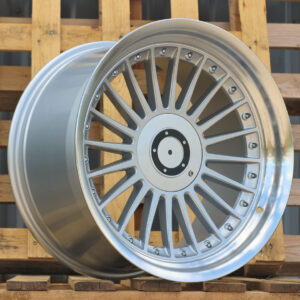 B1803_000000009879 R18x10 5X120 ET 20 74.1 B1803 Silver+Polished Lip (SP) For BMW (Z1) (ALPINA Style Rear+Front)