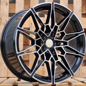 B1674_000000006569 R19x8 5X112 ET 25 66.6 B1674 Black Polished (MB) For BMW (Z1) (Front+Rear)