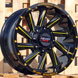 B1323_000000005910 R18x9 12X130/139 ET 0 106.1 B1323 Black Polished Gold Milling (MBYM) For 4X4 (K3)