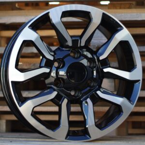 B1623_000000006899 R17x7.5 6X139.7 ET 30 106 B1623 (BK5901) Black Polished (MB) For TOYOT (R)