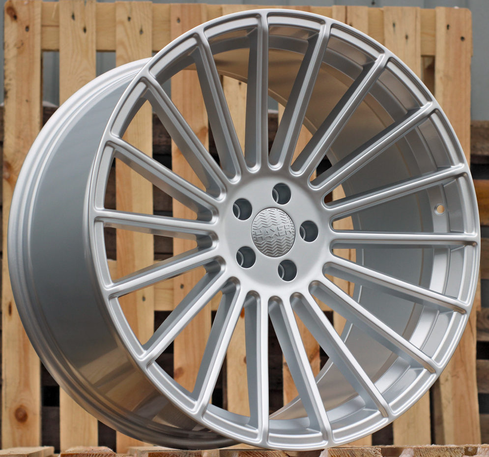R21x10.5 5X112 ET 40 66.6 HX010 Silver Shining (SS) For HAXER (Z2+Z7) (Rear+Front)