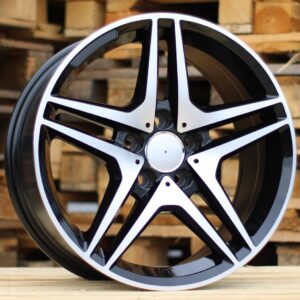 BK443_000000002276 R17x8 5X112 ET 40 66.6 BK443 Black Polished (MB) For MER (K2+R)