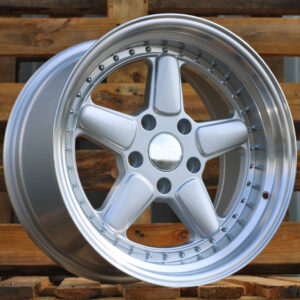 7961F_000000006698 R17x7.5 5X120 ET 30 72.6 7961F Silver+Polished Lip (SP) For BMW (P2+Z7) (AC Schnitzer Style (Front+Rear))