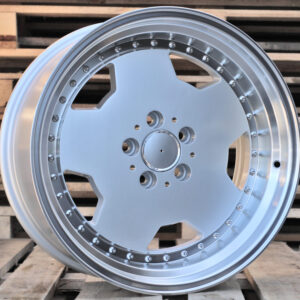 R17x8 5X112 ET 25 66.6 B5852 (BY1781) Silver+Polished Lip (SP) For MER (Z7+Z1) (MONOBLOCK Style)