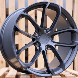 R21x11 5X130 ET 58 71.6 H5084 (YF5593) Gun Metal Half Matt (GMHM) For PORCH (K7+Z6) (HYBRID FORGED)