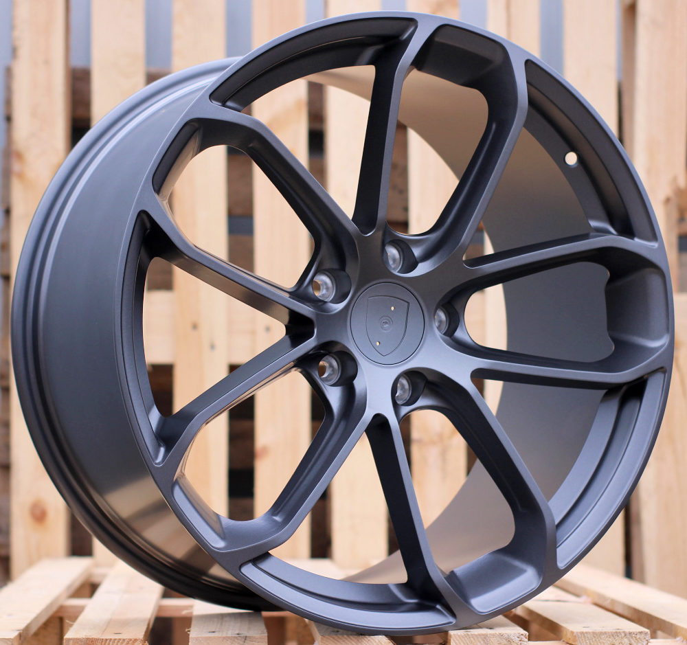 R21x9.5 5X130 ET 46 71.6 H5084 (YF5593) Gun Metal Half Matt (GMHM) For PORCH (K7+Z6) (HYBRID FORGED)