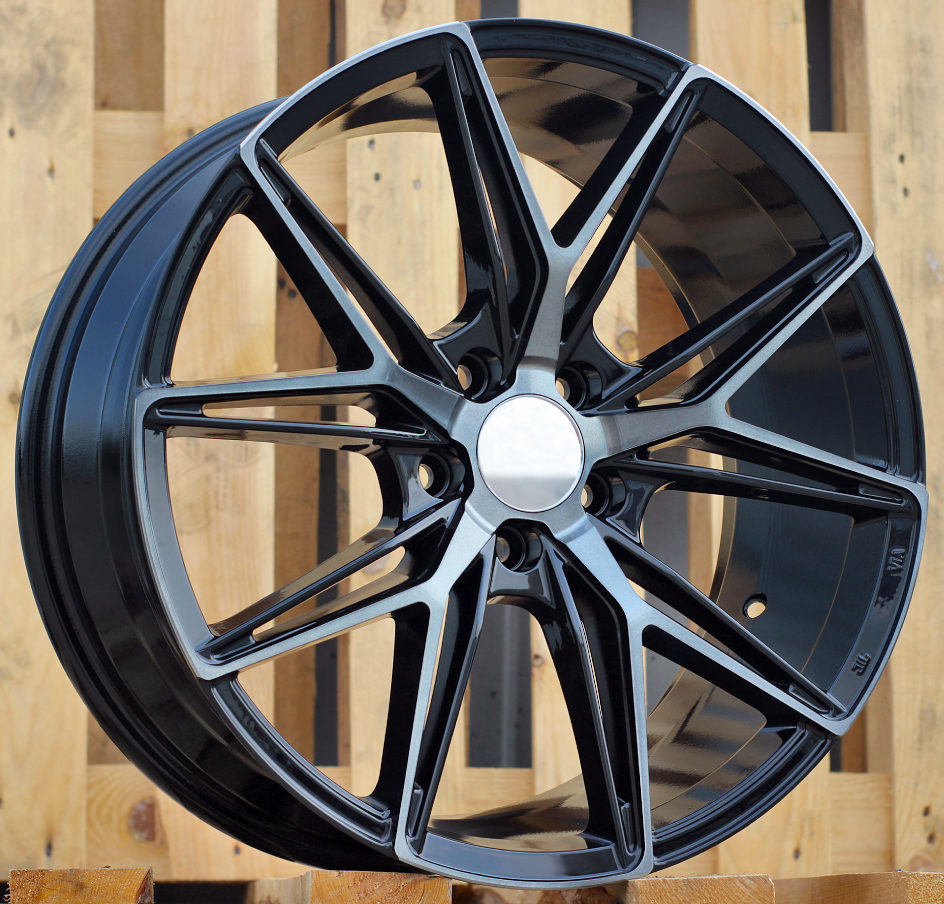 R18x8 5X114.3 ET 40 73.1 Y0036 Black+Tinted Face (BLTF) For HAXER (K4) ((AKC 90 Eur))