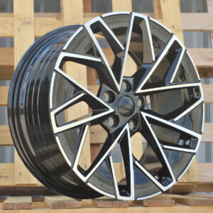 YF0444_000000000686 R18x8 5X112 ET 44 57.1 YF0444 Black Polished (MB) For SKODA (K7+Z5) (HYBRID FORGED)