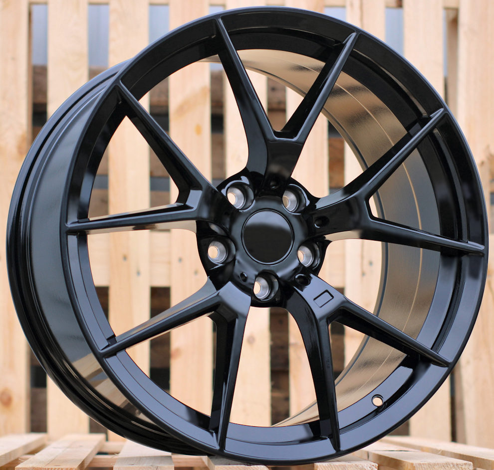 R19x9.5 5X112 ET 37 66.6 HE761 Black (BL) For BMW (P1) (REAR+FRONT)