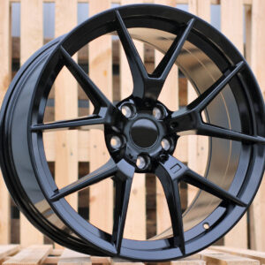 R19x8.5 5X112 ET 26 66.6 HE761 Black (BL) For BMW (P1) (REAR+FRONT)