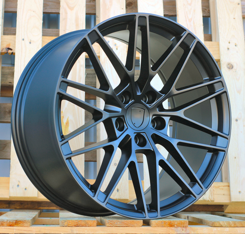 R21x10.5 5X130 ET 47 66.5 3S1324 Black Half Matt (BLHM) For PORCH (M) (NEW Macan II (XAB) HYBRID FORGED Rear+Front)