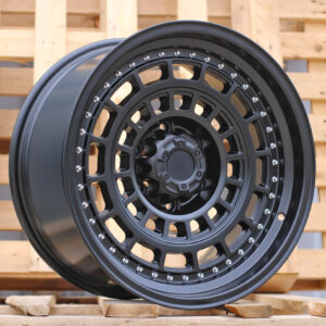 JT221_000000008737 R18x9 6X139.7 ET 0 110.1 JT221 Black Matt (BM) For 4X4 (K3) ((MB+Rivets))