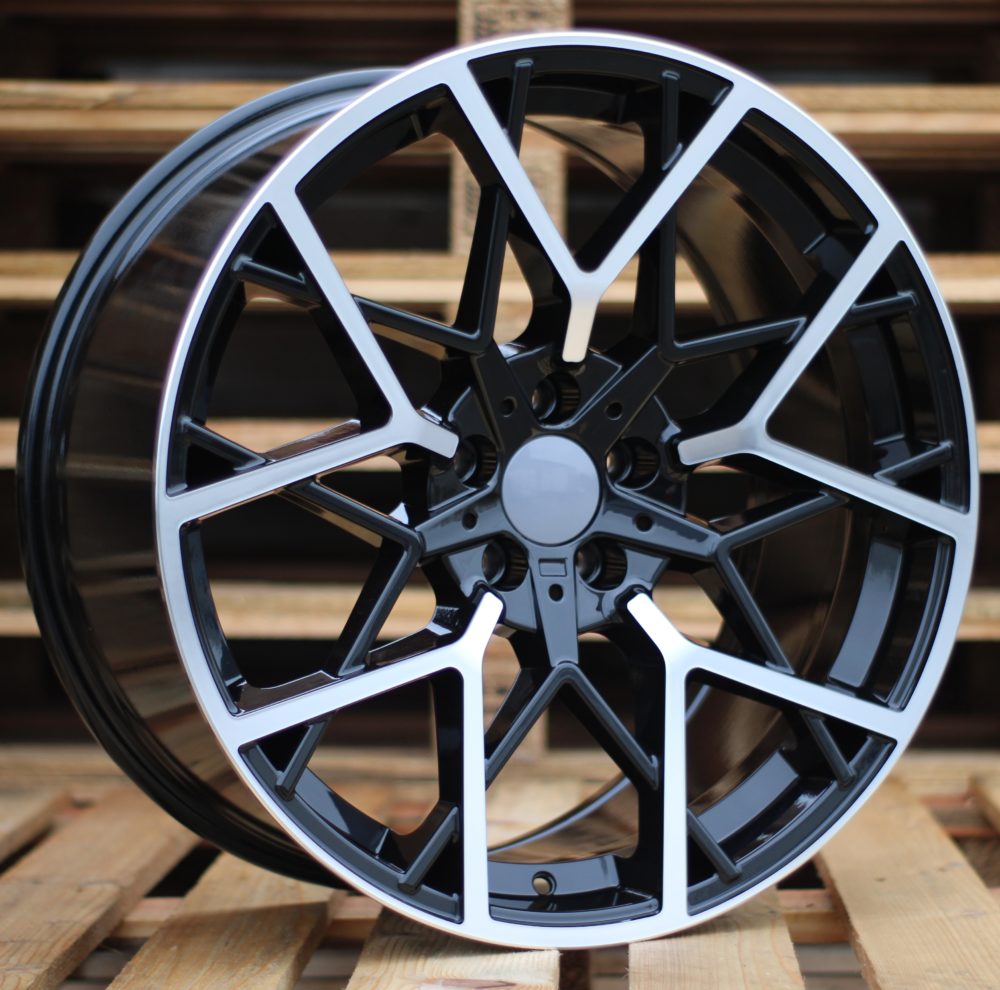 R18x8 5X120 ET 34 72.6 B1383 Black Polished (MB) For BMW (Z2) ((AKC 90 Eur))