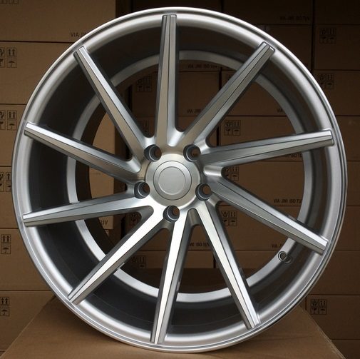 R20x10 5X114.3 ET 38 73.1 B1058 Polished Silver+Powder Coating (MSPC) For RACIN (P) (LEFT SIDE (Style Vossen)(AKC 110 Eur))