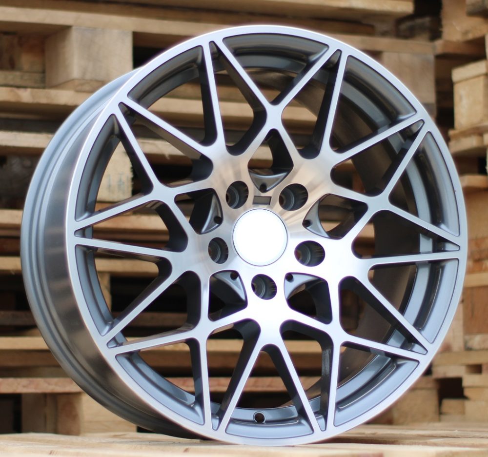 R18x8.5 5X120 ET 35 72.6 B5167 Grey Polished (MG) For BMW (K2) (Rear+Front)