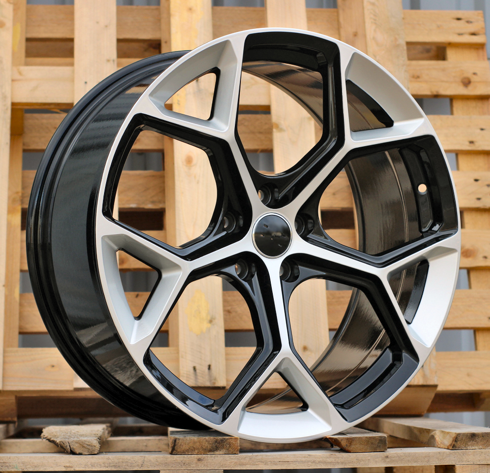 R18x8 5X112 ET 40 66.5 I5598 (YF5598) Silver Shining+Black (SSBL) For AUD (Z4) (HYBRID FORGED)