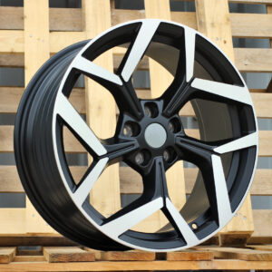 R19x8 5X108 ET 47.5 63.4 YF5729 Black Polished Half Matt (MBHM) For FORD (A) (HYBRID FORGED New Model)
