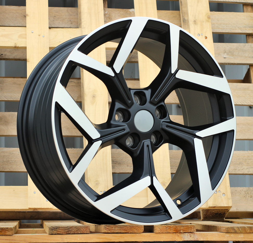 R19x8 5X108 ET 47.5 63.4 YF5729 Black Polished Half Matt (MBHM) For FORD (A) (HYBRID FORGED New Model)