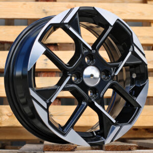 Y1184_000000006341 R14x5.5 4X100 ET 40 54.1 Y1184 Black Polished (MB) For KIA (R)