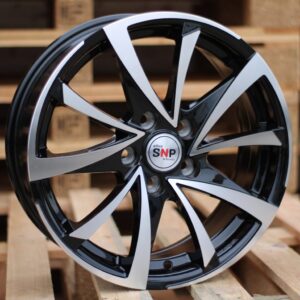 BK575_000000003845 R15x6.5 4X100 ET 40 60.1 BK575 Black Polished (MB) For RACIN (K2)